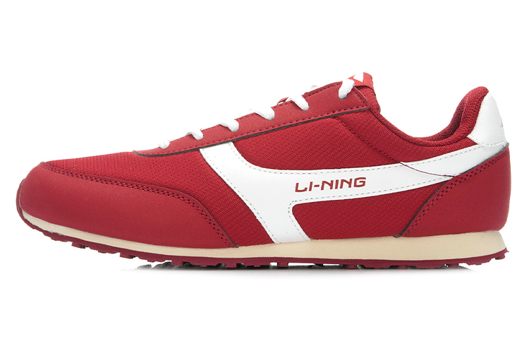 Li-Ning Classic Retro Running Shoes 'Red White' ALCJ139-2