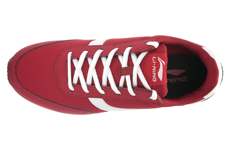 Lookbook Chaussures de Course Rétro Classiques Li-Ning ''Rouge Blanc'' ALCJ139-2
