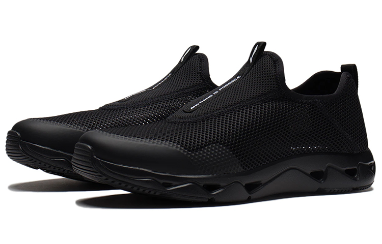 Lookbook Li-Ning Classic Running Shoes 'Black' AGCR361-51