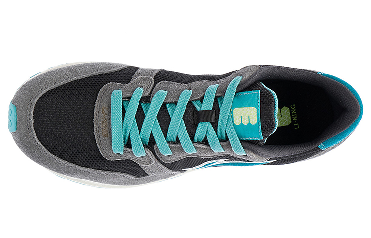 Lookbook Li-Ning Classic Running Shoes 'Black Grey' ARCG067-3