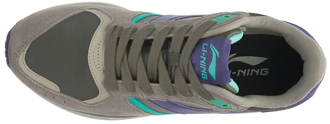 Li-Ning Classic Running Shoes 'Glory Grey-Purple-Green' ALCJ109-8 Lookbook Li-Ning Classic Running Shoes 'Glory Grey-Purple-Green' ALCJ109-8