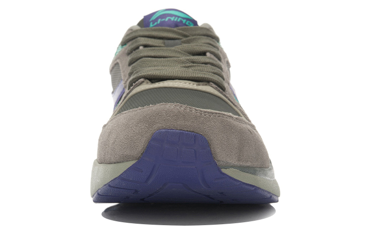 Shop Li-Ning Classic Running Shoes 'Glory Grey-Purple-Green' ALCJ109-8
