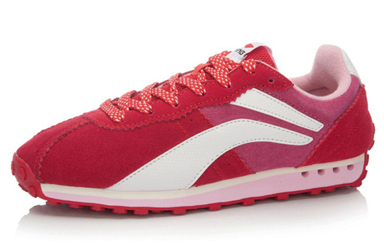 Lookbook Li-Ning Classic Running Womens 'Red White' ALCK136-1