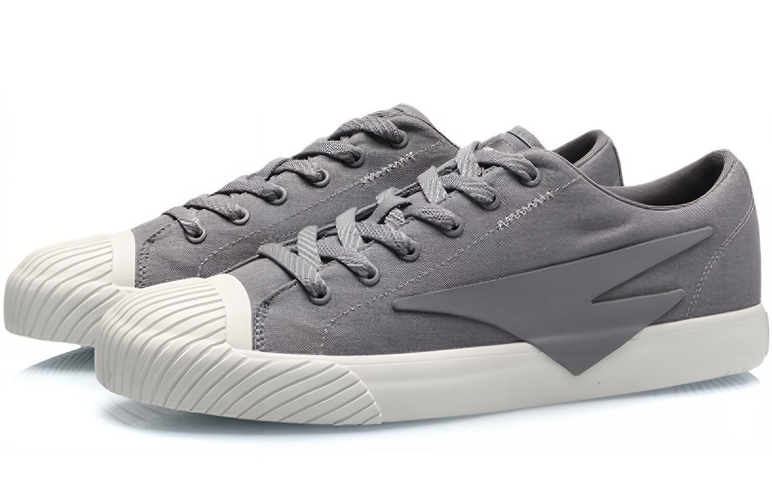 Order Li-Ning Classic Skateboarding Low 'Kelabu Putih' AGCP132-7