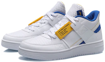 Lookbook Li-Ning Sepatu Skateboard Rendah 'Putih Biru Kuning' AGBP061-2