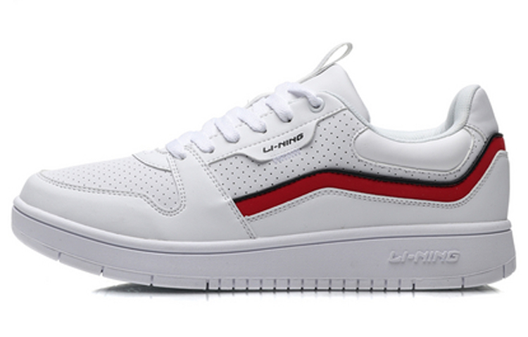 Li-Ning Classic Skateboarding Low 'White Red Navy' AGCP201-1