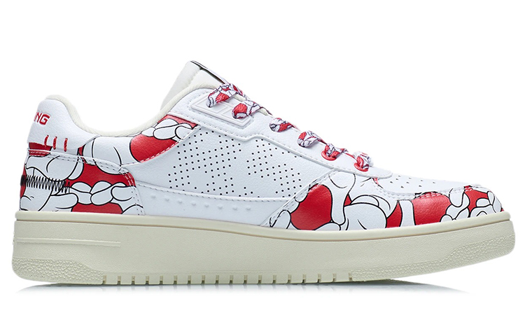 Order 리닝 클래식 스케이트보딩 x 디즈니 미니 마우스 '화이트' AGCS145-1