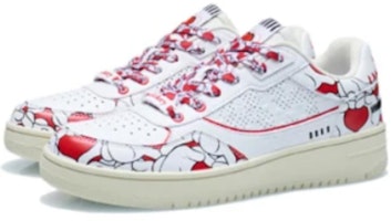 迪士尼 x 李宁 情人節限定 板鞋 男款 白紅色 Lookbook 迪士尼 x 李宁 情人節限定 板鞋 男款 白紅色