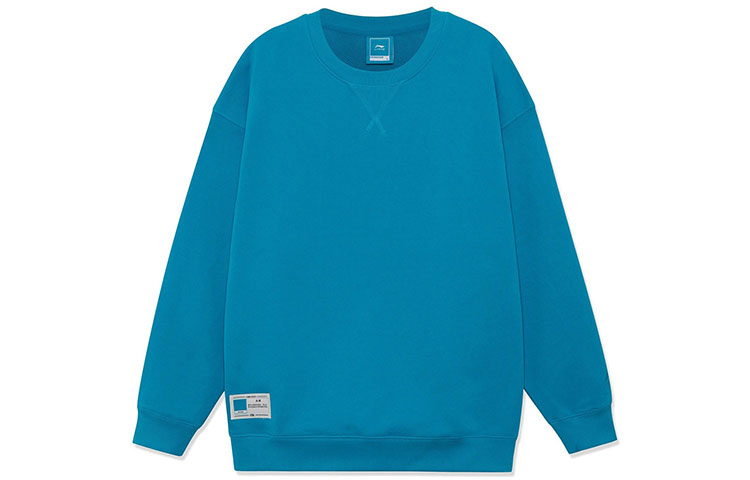 Li-Ning Classic Unisex Pullover Sweatshirt Jade Blue AWDR863-4