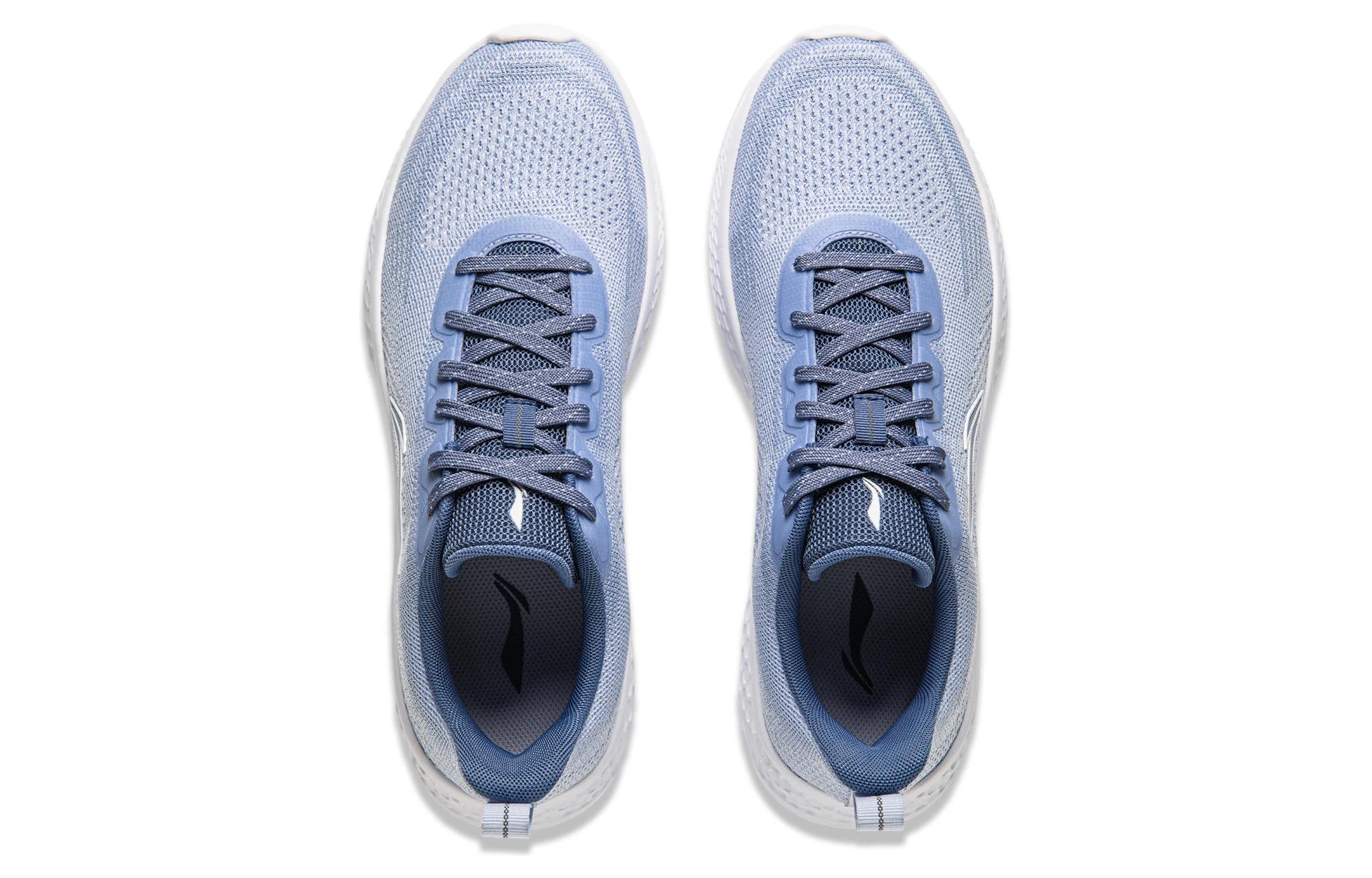 Shop LiNing 李寧 云动 舒適靈活減震防滑透氣反光 低幫 休閒跑步鞋 男款 川灰藍