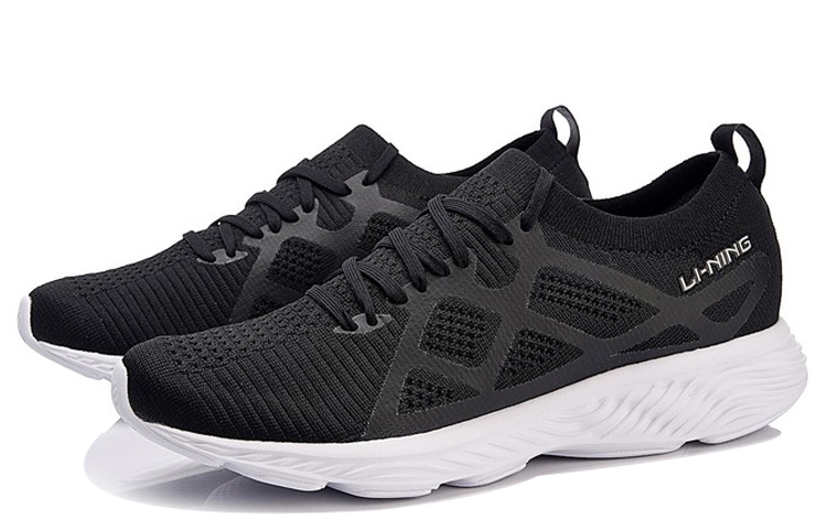 Lookbook Li-Ning Cloud III Knit Low 'Black and White' ARHN023-6