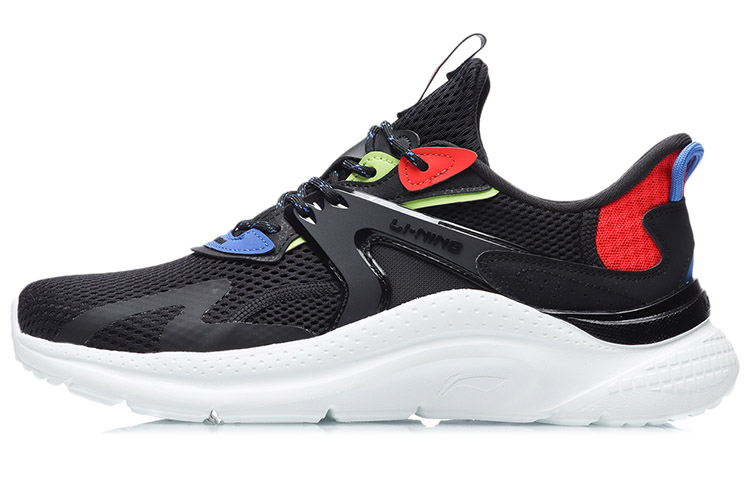 Buy LiNing李寧 流雲 減震防滑耐磨 低筒 跑步鞋 黑紅藍