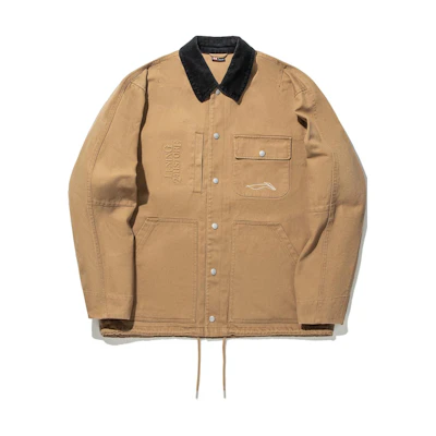 Li-Ning Color-Block Loose Fit Casual Jacket for Men Yellow-Brown AFDU251-2