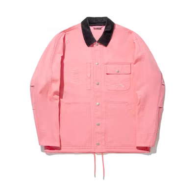 Li-Ning Color-Block Loose Fit Casual Jacket Peach Pink AFDU251-3