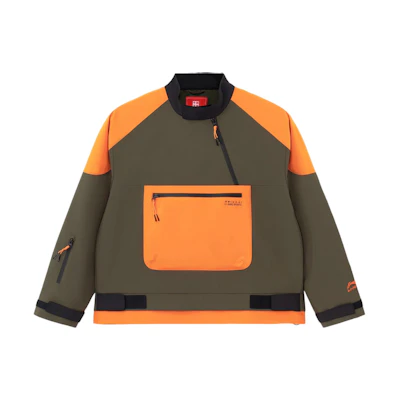 Li-Ning Color-Block Relaxed Fit Olive Green Sports Jacket AFDS231-2
