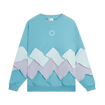 Li-Ning Color-Block Sports Sweatshirt Sea Blue AWDSC79-3