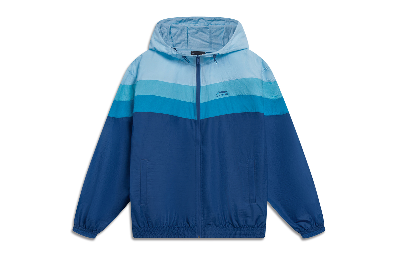 Li-Ning Colorblock Letter Windbreaker Jacket in New Denim Blue AFDT165-2