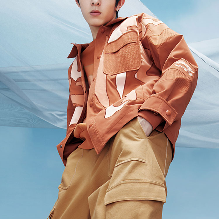 Purchase Li-Ning Colorblock Long Sleeve Stand Collar Jacket AFDR275-2