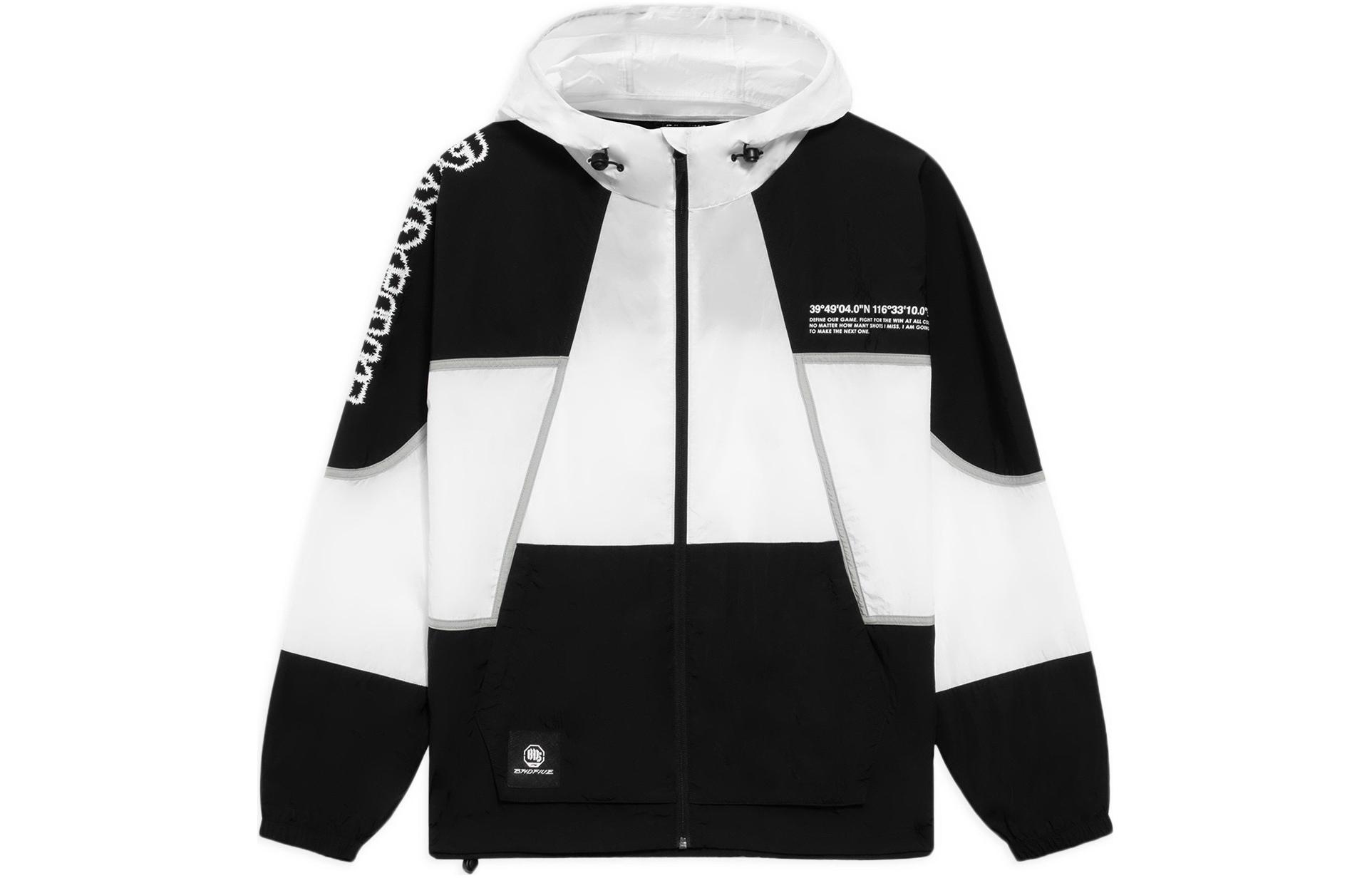 Li-Ning Colorblock Loose-Fit Hoodie Jacket with Graphic Logo Print AFDS481-1
