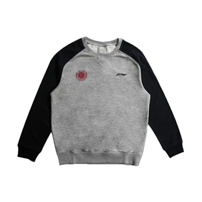 Li-Ning Colorblock Loose Fit Casual Sweatshirt - Gray AWDHF33-1