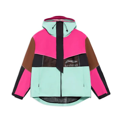 Li-Ning Colorblock Loose Fit Hoodie Jacket Pink () AFDS249-1