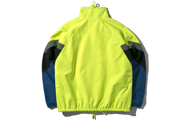 Lookbook Chaqueta Li-Ning Colorblock Fluorescente Verde Unisex Corte Suelto AJDP269-2