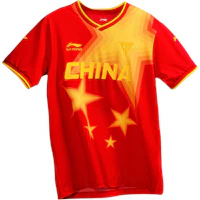 Li-Ning Colorblock Printed Crewneck Short-Sleeve Soccer Jersey Unisex China Edition AAYQ321-1 Li-Ning Colorblock Printed Crewneck Short-Sleeve Soccer Jersey Unisex China Edition AAYQ321-1