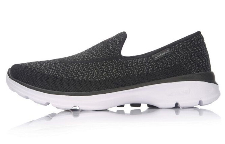 Buy LiNing李寧 舒適透氣 耐磨休閒跑步鞋 黑