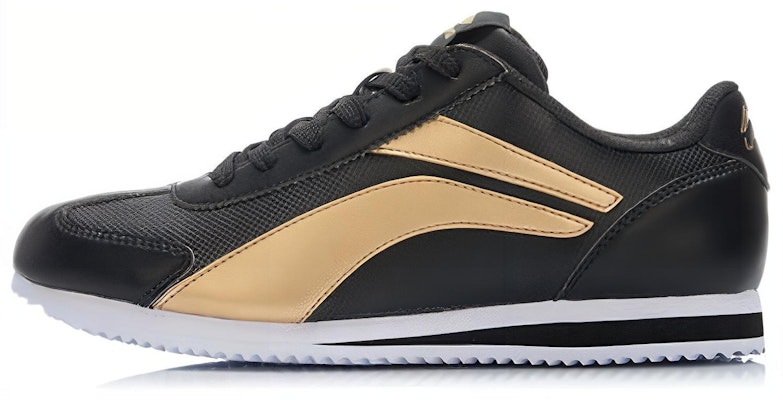 LiNing李寧 舒適透氣 耐磨休閒運動鞋 黑金 Buy LiNing李寧 舒適透氣 耐磨休閒運動鞋 黑金