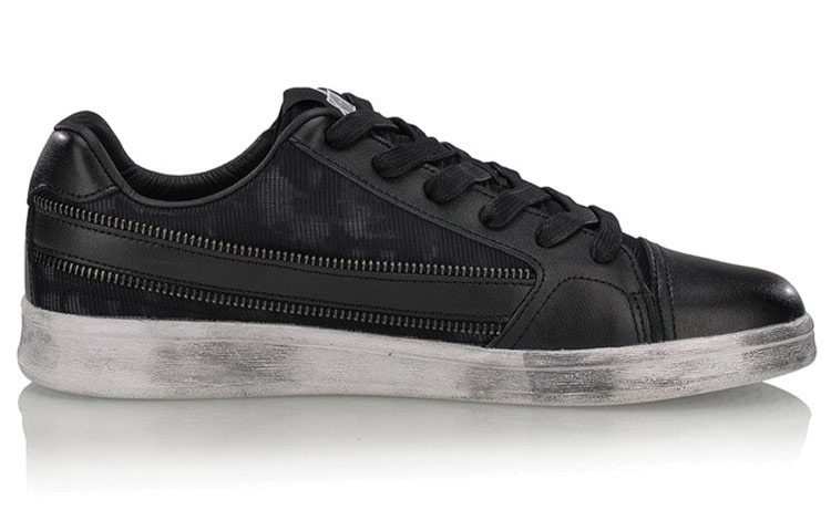 Order 李宁舒适透气休闲板鞋‘黑白’ LLAN007-1