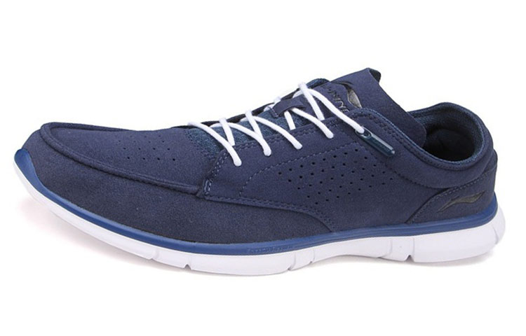Li-Ning Comfort Breathable Casual Running Shoes 'Deep Blue White' ACGJ039-4