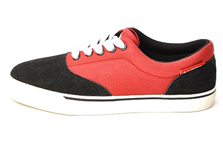 Li-Ning Comfort Breathable Casual Skate Shoes 'Black Red' ALAH077-3