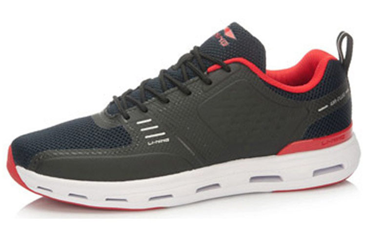 Lookbook Zapatillas de Correr Clásicas Li-Ning Transpirables 'Negro Rojo' ACGL019-3