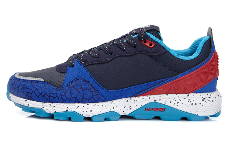 Buy 李寧快適通気軽量ランニングシューズ(黒青白) ALTK027-2