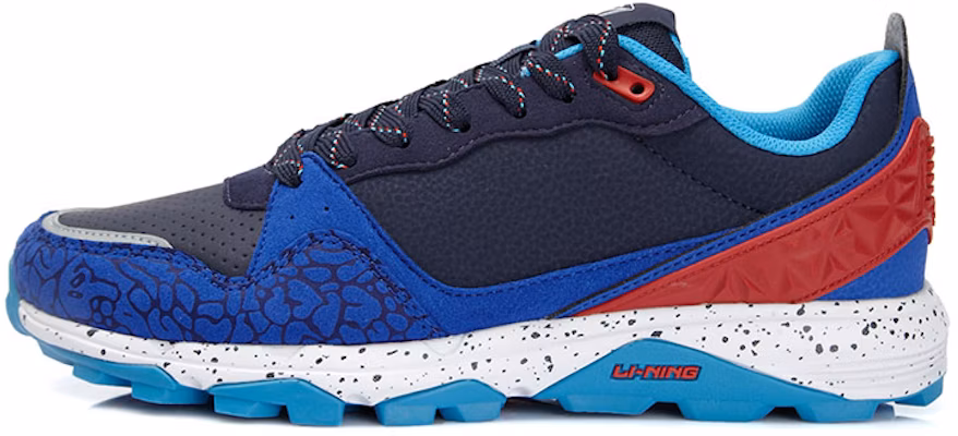 LiNing李寧 舒適透氣耐磨休閒低筒跑鞋 黑藍白 Buy LiNing李寧 舒適透氣耐磨休閒低筒跑鞋 黑藍白