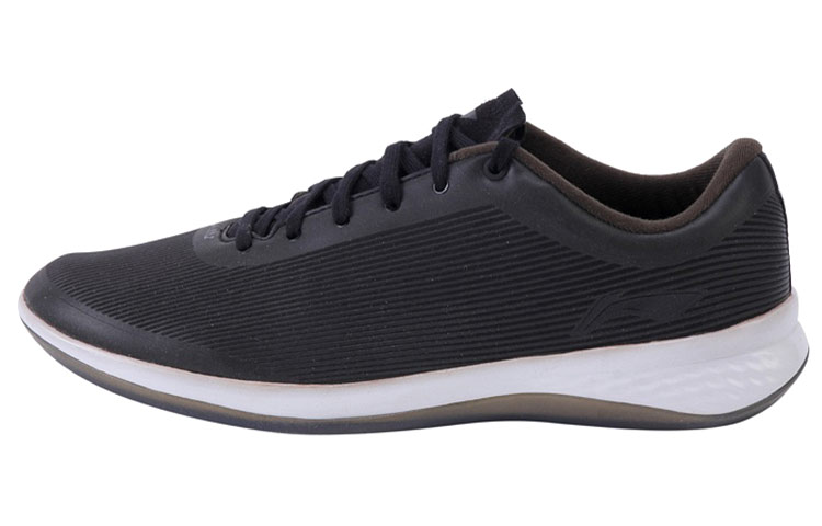 Li-Ning Comfort Breathable Low-Top Casual Running Shoe 'Black White' ACGJ003-1