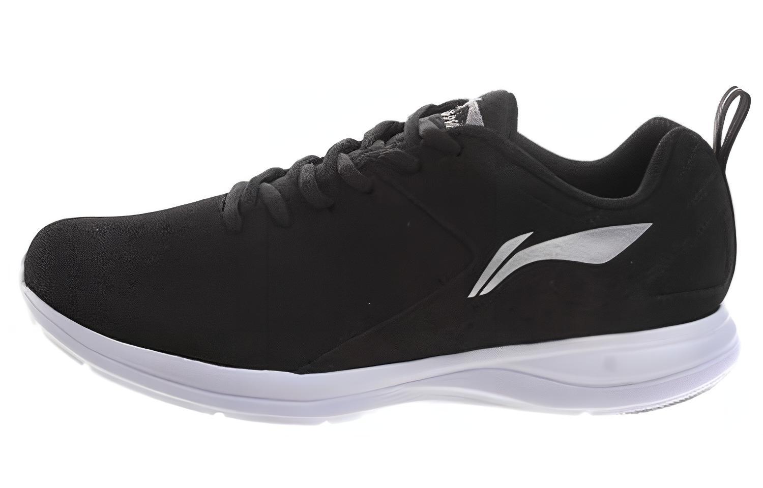 Li-Ning Comfort Breathable Low-Top Running Shoe 'Black White' ARBM217-1