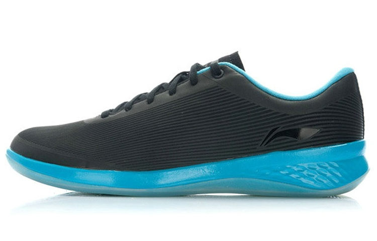 Li-Ning Comfort Breathable Low Top Running Shoes 'Black Blue' ACGJ003-4