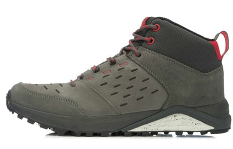 Li-Ning Comfort Breathable Mid-Top Runner 'Grey Green' AEHK009-2