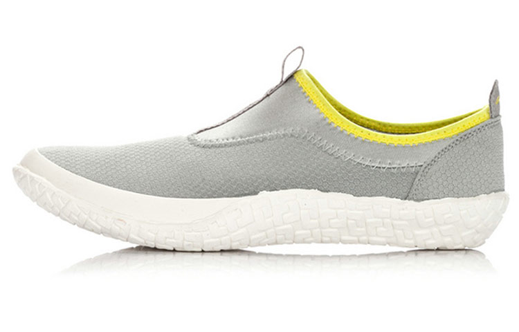 Li-Ning Comfort Breathable Running Shoes 'Grey Yellow' ALNH021-4