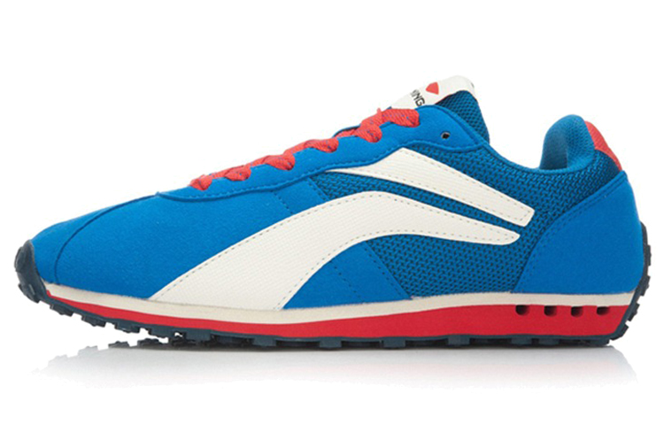 Li-Ning Comfort Breathable Running Shoes 'White Red Blue' ALCK097-1