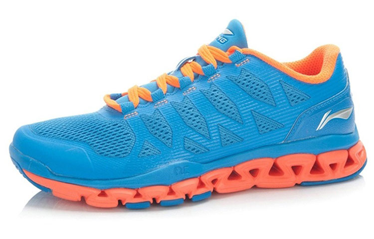 Lookbook 리닝 통기성 러닝화 '블루 오렌지' (Li-Ning breathable running shoes 'Blue Orange') AFPJ031-3