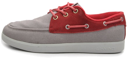 Li-Ning Comfort Breathable Wear-Resistant Casual Board Shoe 'Grey Red' APCH021-2 Li-Ning Comfort Breathable Wear-Resistant Casual Board Shoe 'Grey Red' APCH021-2