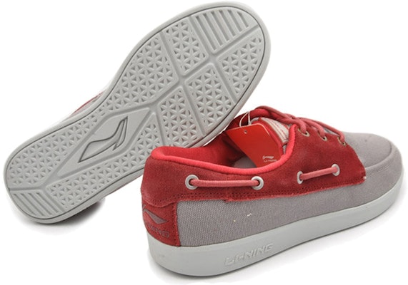 리닝 편안 통기성 내구 캐주얼 보드화 (회색/빨강) APCH021-2 Shop 리닝 편안 통기성 내구 캐주얼 보드화 (회색/빨강) APCH021-2