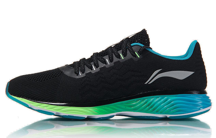 Li-Ning Comfort Casual Low 'Black Blue Green' ARHM077-4