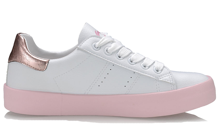 Order Li-Ning Comfort Casual Skate Shoes 'White Pink' AGCQ074-1