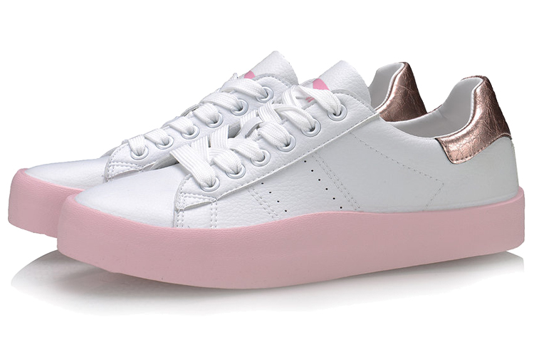 Lookbook Li-Ning Comfort Casual Skate Shoes 'White Pink' AGCQ074-1