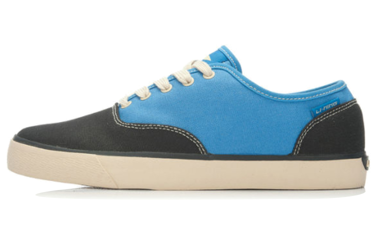 Li-Ning Comfort Casual Slip-Resistant Skate Shoes 'Black Blue' ALAJ053-3