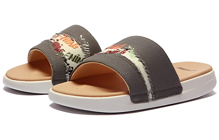 Lookbook Li-Ning Comfort Casual Sport Slides 'Rattan Brown' AZSS001-3