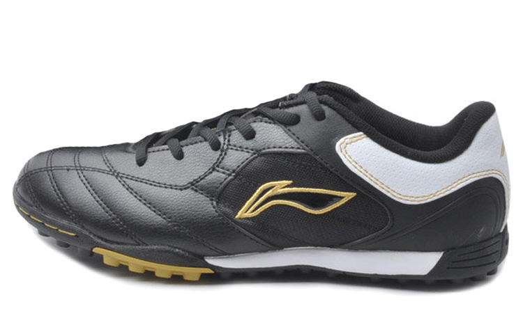 Li-Ning Comfort Football Shoes 'Black White Gold' ASTG009-1